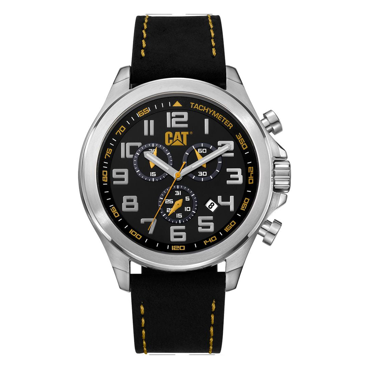 MONTRE CAT HOMME CHRONO CUIR